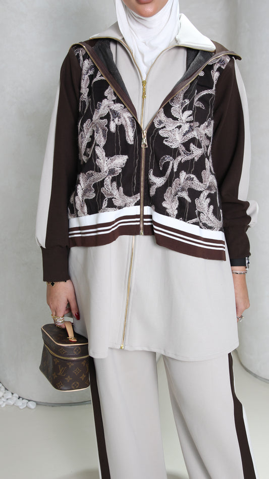 بدله من قطعتين خام سبورت التوب طول ٣٢ انش