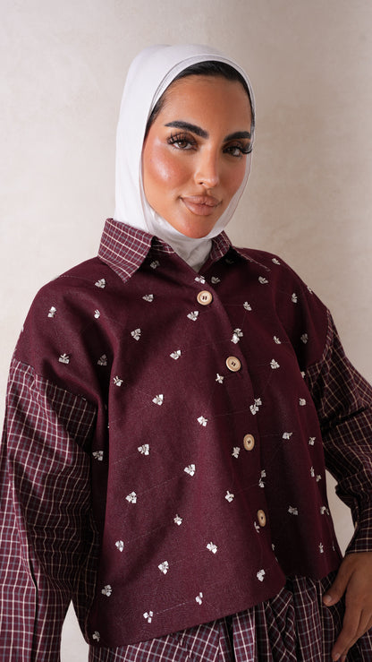 Two pcs top maroon