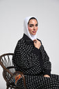 Polka dots set black
