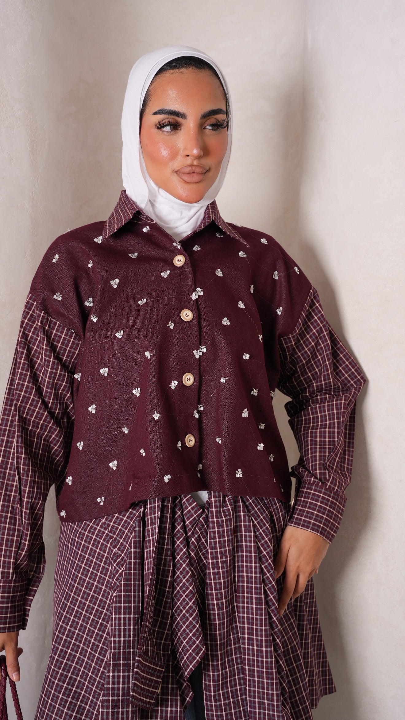 Two pcs top maroon