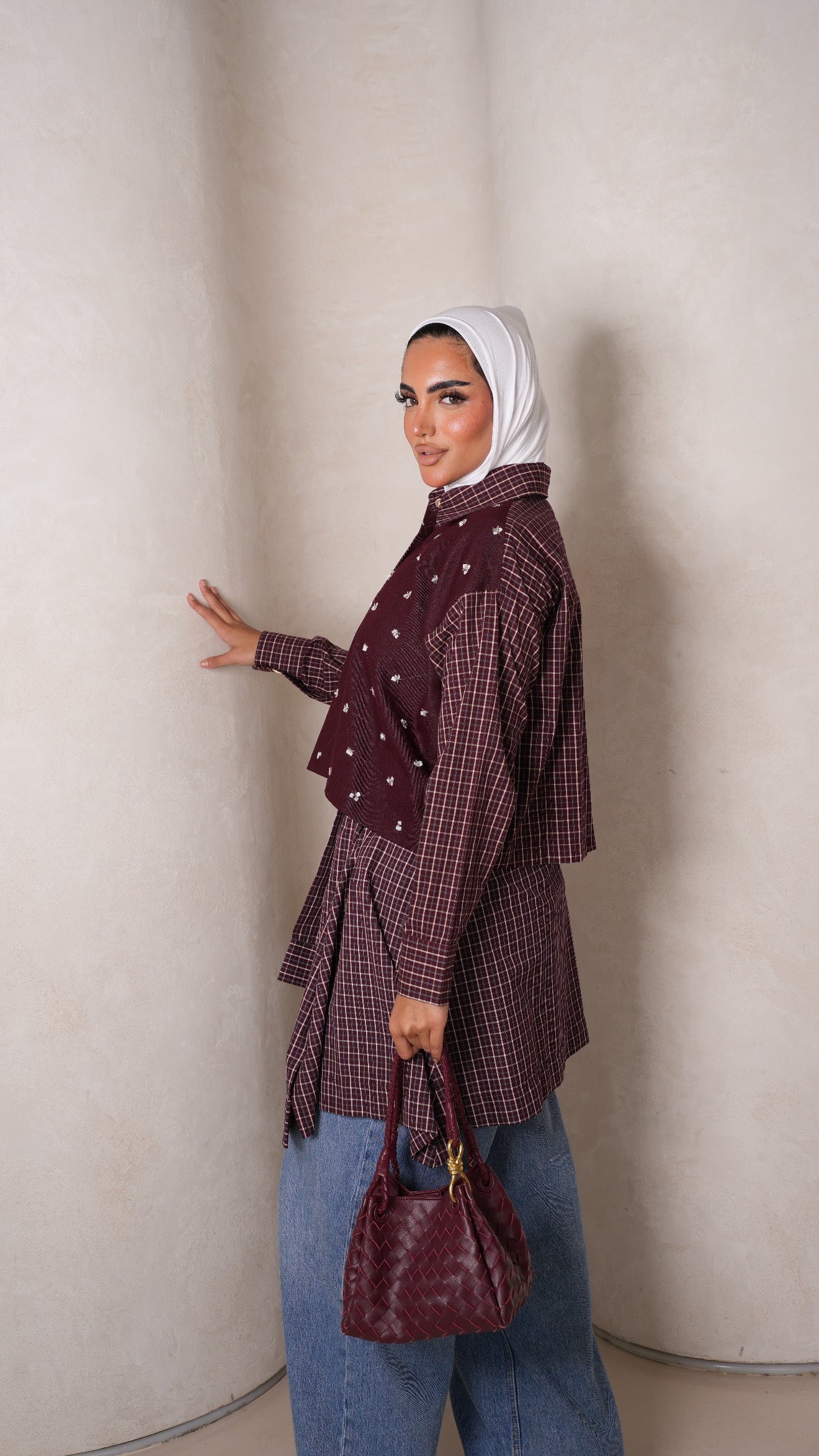 Two pcs top maroon
