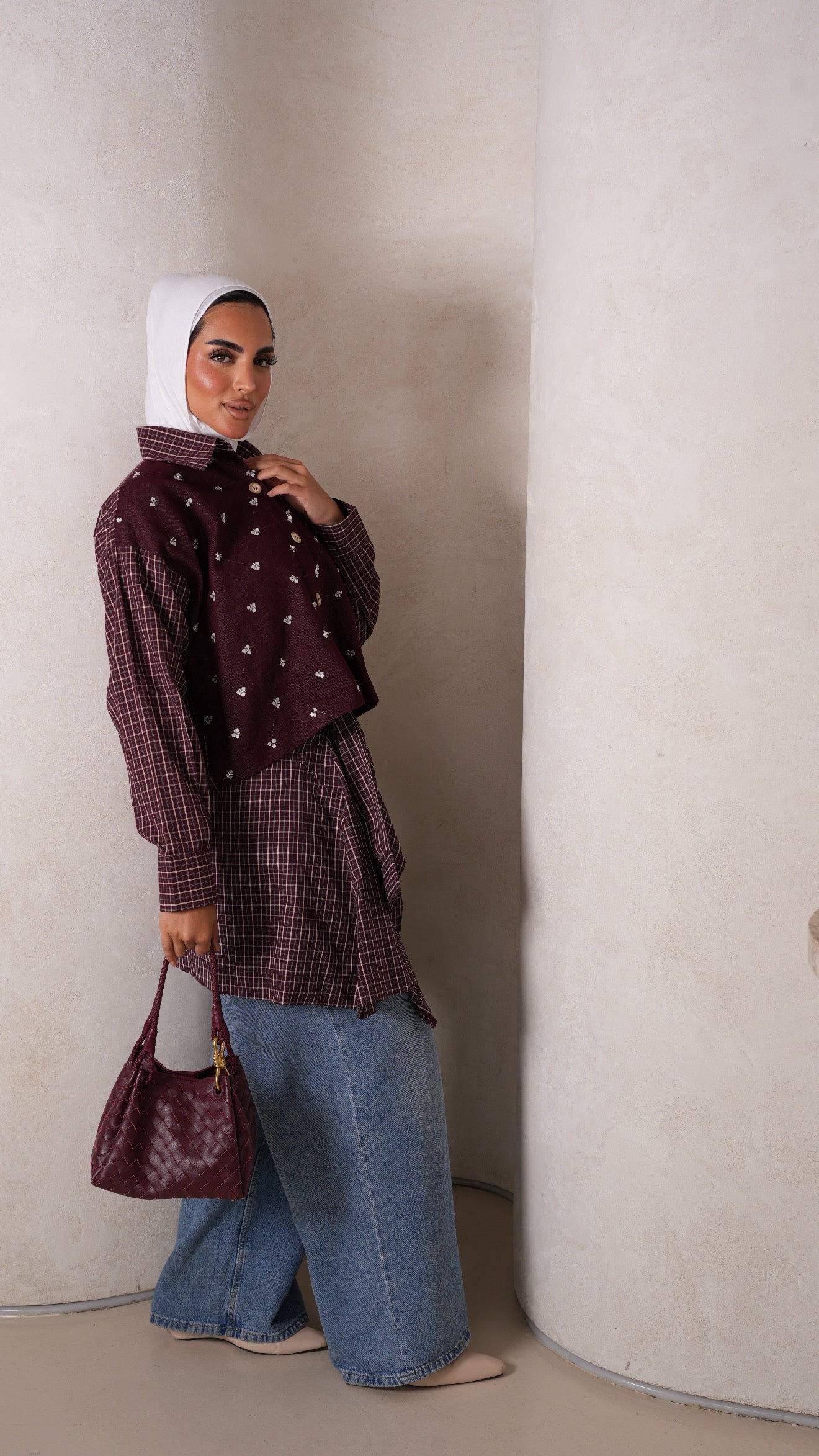 Two pcs top maroon