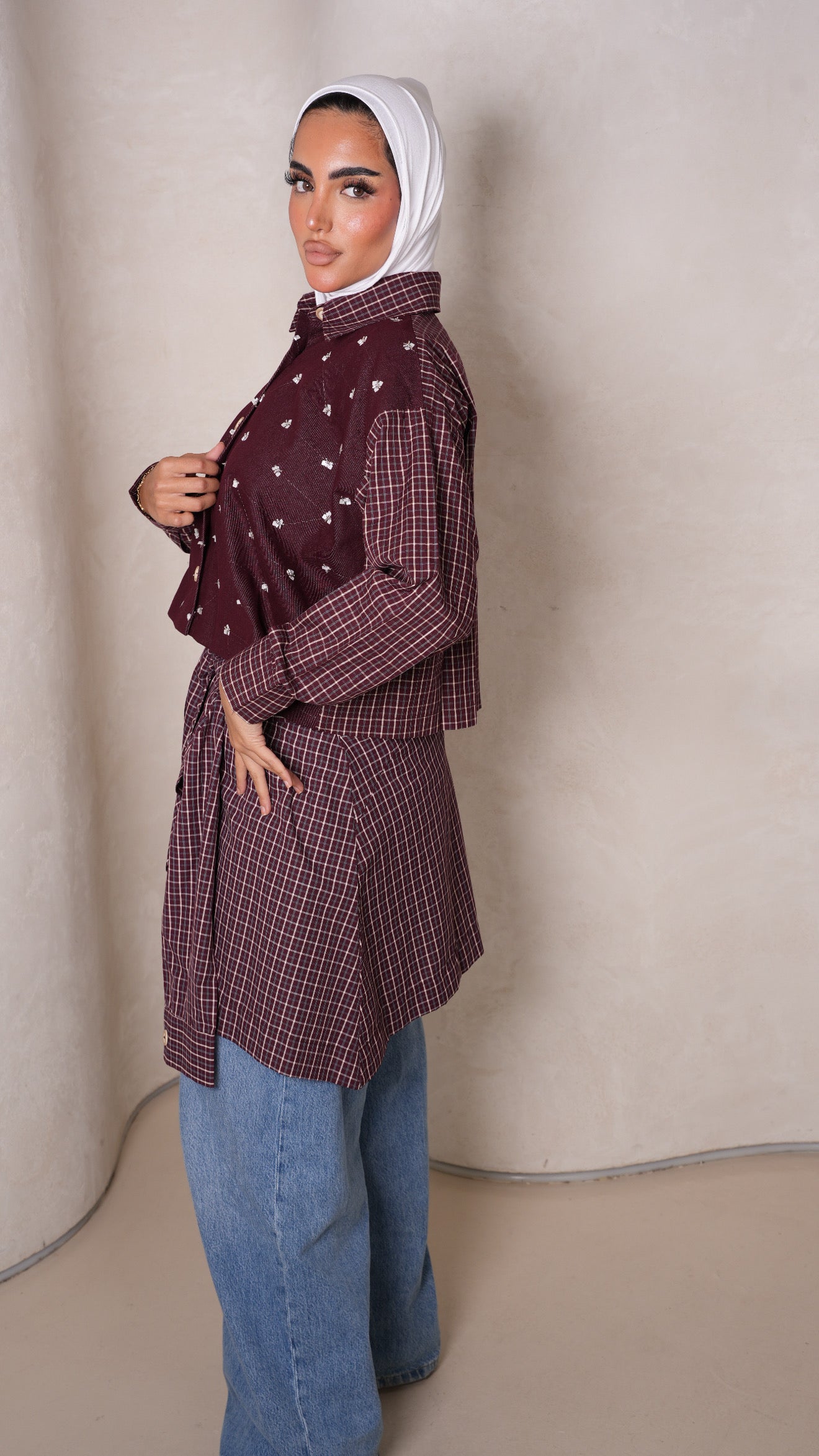 Two pcs top maroon